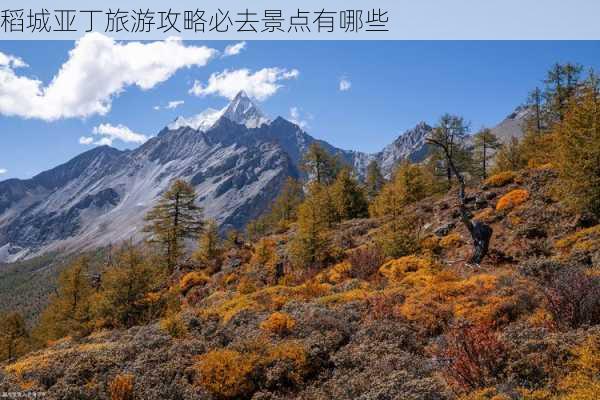 稻城亚丁旅游攻略必去景点有哪些