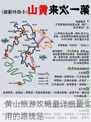 黄山旅游攻略最详细最实用的路线是