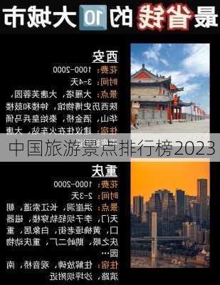 中国旅游景点排行榜2023