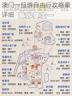 澳门一日游自由行攻略最详细