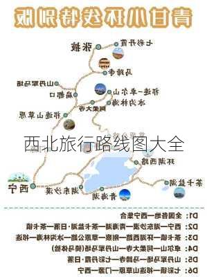 西北旅行路线图大全