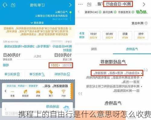 携程上的自由行是什么意思呀怎么收费