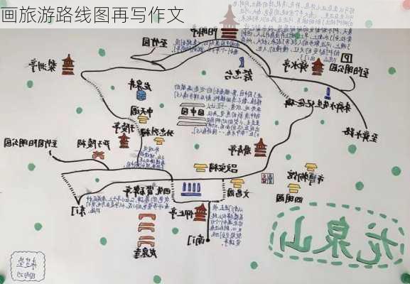 画旅游路线图再写作文