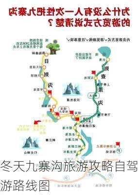 冬天九寨沟旅游攻略自驾游路线图