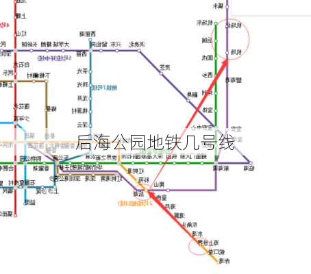 后海公园地铁几号线